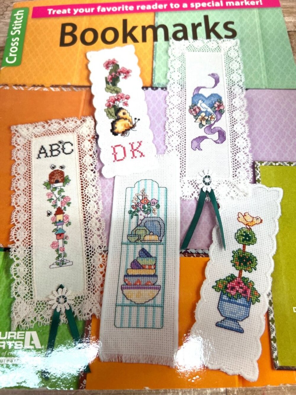Cross Stitch Bookmark Pattern Booklet With Floral & Themed Designs  Leisure Arts